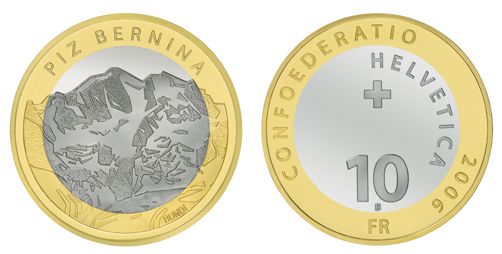 10 Franken Gedenkmünze 2006 Bernina